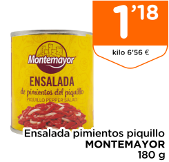 Ensalada pimientos piquillo MONTEMAYOR 180 g