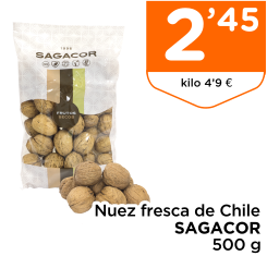 Nuez fresca de Chile SAGACOR 500 g