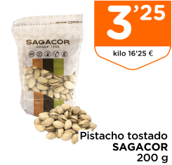 Pistacho tostado SAGACOR 200 g