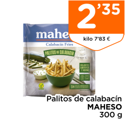 Palitos de calabac?n MAHESO 300 g
