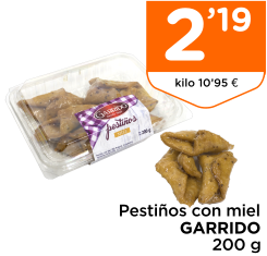 Pesti?os con miel GARRIDO 200 g