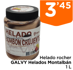 Helado rocher GALVY Helados Montalb?n 1 L