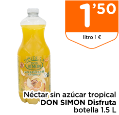 N?ctar sin az?car tropical DON SIMON Disfruta botella 1.5 L