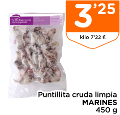 Puntillita cruda limpia MARINES 450 g