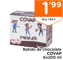 Batido de chocolate COVAP 6x200 ml