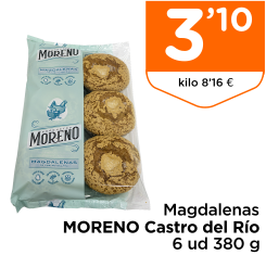 Magdalenas MORENO Castro del R?o 6 ud 380 g