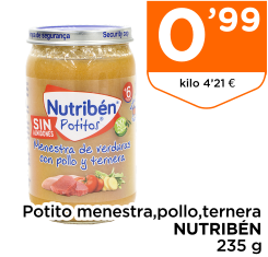 Potito menestra,pollo,ternera NUTRIB?N 235 g