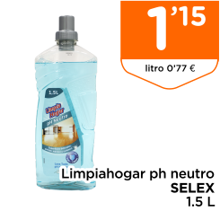 Limpiahogar ph neutro SELEX 1.5 L
