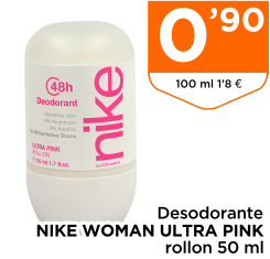 Desodorante NIKE WOMAN ULTRA PINK rollon 50 ml