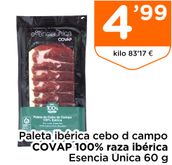 Paleta ib?rica cebo d campo COVAP 100% raza ib?rica esencia ?nica 60 g
