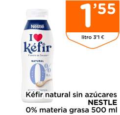 K?fir natural sin az?cares NESTLE 0% materia grasa 500 ml
