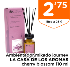 Ambientador mikado journey LA CASA DE LOS AROMAS cherry blossom 110 ml