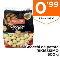Gnocchi de patata RIKISSSIMO 500 g