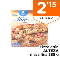 Pizza at?n ALTEZA masa fina 385 g