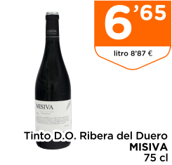 Tinto D.O. Ribera del Duero MISIVA 75 cl