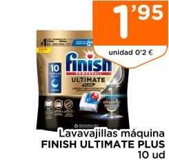 Lavavajillas m?quina FINISH ULTIMATE PLUS 10 ud
