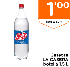 Gaseosa LA CASERA botella 1.5 L