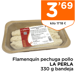 Flamenqu?n pechuga pollo LA PERLA 330 g bandeja