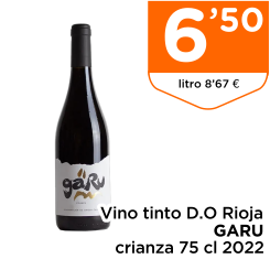 Vino tinto D.O Rioja GARU crianza 75 cl 2022