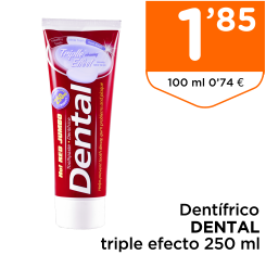 Dent?frico DENTAL triple efecto 250 ml