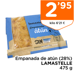 Empanada de at?n (28%) LAMASTELLE 475 g