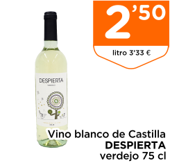 Vino blanco de Castilla DESPIERTA verdejo 75 cl