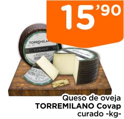 Queso de oveja TORREMILANO Covap curado -kg-