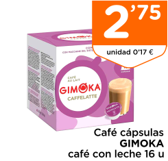 Caf? c?psulas GIMOKA caf? con leche 16 u