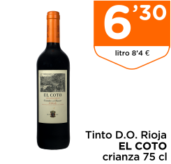 Tinto D.O. Rioja EL COTO crianza 75 cl