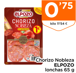 Chorizo Nobleza ELPOZO lonchas 65 g