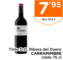 Tinto D.O. Ribera del Duero CARRAMIMBRE roble 75 cl