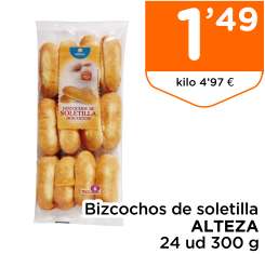 Bizcochos de soletilla ALTEZA 24 ud 300 g