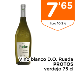 Vino blanco D.O. Rueda PROTOS verdejo 75 cl