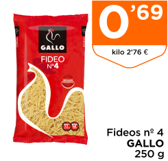 Fideos n? 4 GALLO 250 g