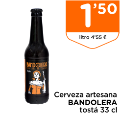 Cerveza artesana BANDOLERA tost? 33 cl