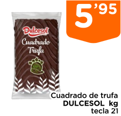 Cuadrado de trufa DULCESOL  kg tecla 21