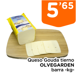Queso Gouda tierno OLVEGARDEN barra -kg-