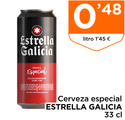 Cerveza especial ESTRELLA GALICIA 33 cl