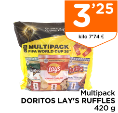 Multipack DORITOS LAY'S RUFFLES 420 g