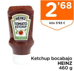 Ketchup bocabajo HEINZ 460 g