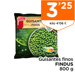 Guisantes finos FINDUS 800 g
