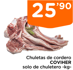Chuletas de cordero COVIHER solo de chuletero -kg-