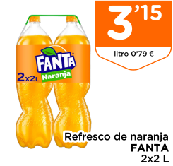 Refresco de naranja FANTA 2x2 L
