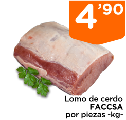 Lomo de cerdo FACCSA por piezas -kg-