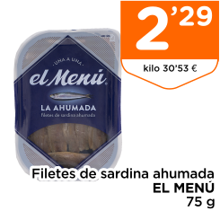Filetes de sardina ahumada EL MEN? 75 g