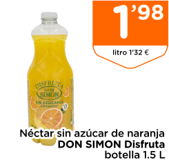 N?ctar sin az?car de naranja DON SIMON Disfruta botella 1.5 L