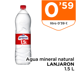 Agua mineral natural LANJARON 1.5 L