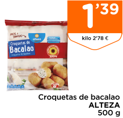 Croquetas de bacalao ALTEZA 500 g