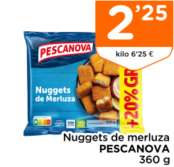Nuggets de merluza PESCANOVA 360 g