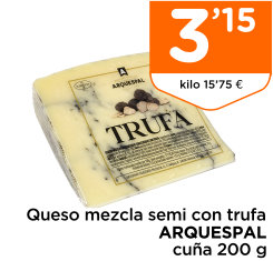 Queso mezcla semi con trufa ARQUESPAL cu?a 200 g